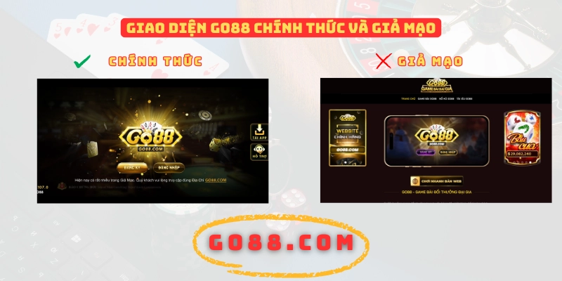 Phân biệt Go88 chính thức và giả mạo